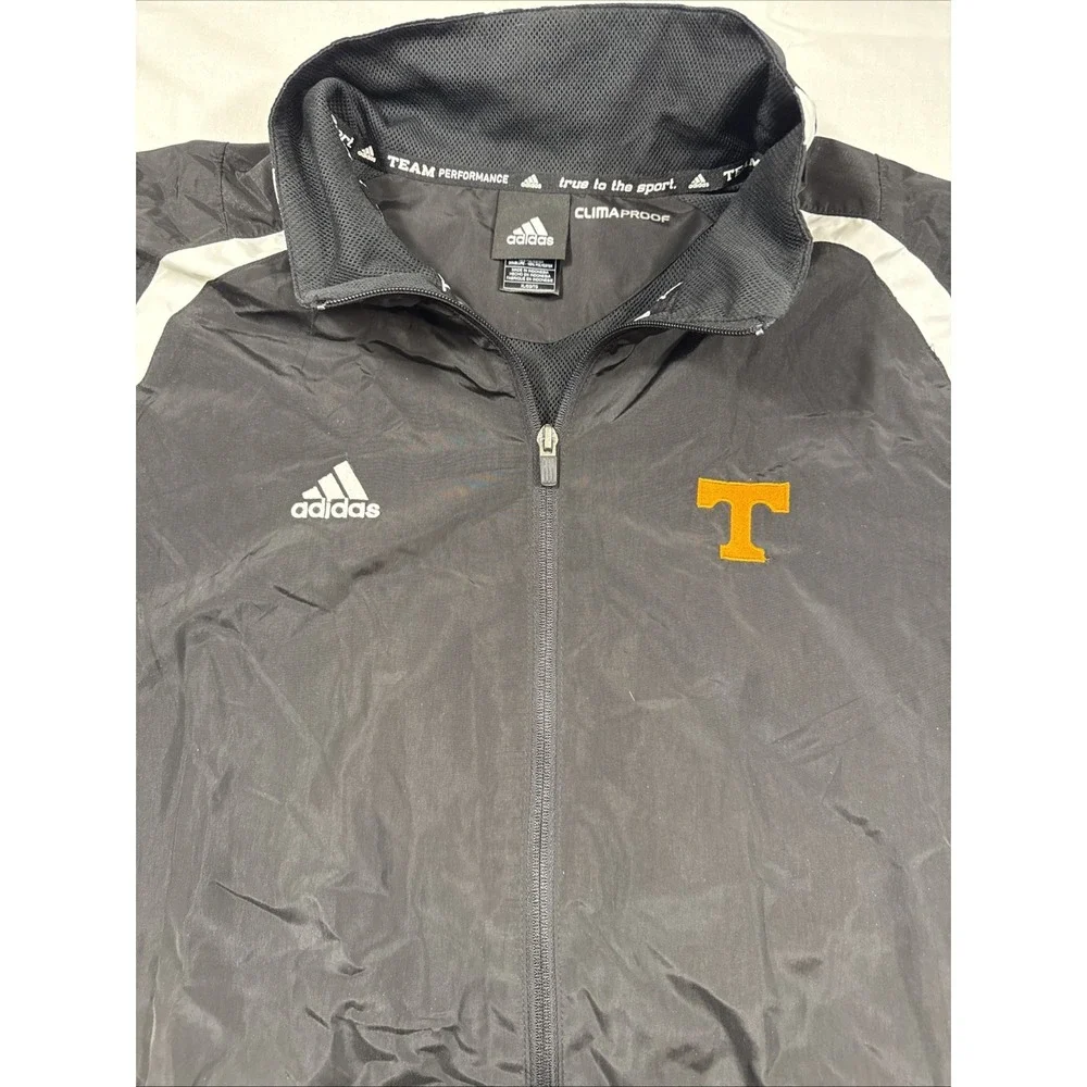 Jacket GOLF Men's X Large ClimaProof Adidas Black Full ZipMesh Lined TENNESSEE